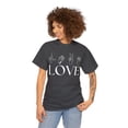 thumbnail image 4 of LOVE Hand Shirt-Gift for Husband Wife Couple Unisex Heavy Cotton, 4 of 10