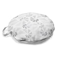 thumbnail image 1 of Geometric Round Floor Cushion with Handle, Seashell Style Abstract Designs in Neutral Tones Pattern, Decorative Pillow for Living Room & Dorms, 18" Round, Taupe Grey Pale Grey, by Ambesonne, 1 of 4