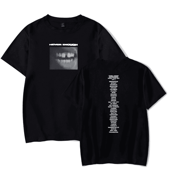 Daniel Caesar Merch Short Sleeve T Shirt Superpowers World Tour Merch Men Women Streetwear Top Tees T-Shirt