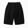 thumbnail image 5 of NOLDARES Toddler Boy Shorts Boys Cotton Shorts Soft Casual Elastic Waist with Pockets Drawstring Kids Summer Clothes(Black,9-10 Years), 5 of 7