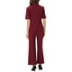 thumbnail image 3 of Conjunto de traje de oficina para mujeres INSPIRE CHIC, blazer de manga corta de un botón y pantalones de traje M en burdeos, 3 of 6