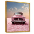 thumbnail image 2 of Designart "Romantic Pink Truck Portrait" Truck Floater Framed Wall Decor, 2 of 5