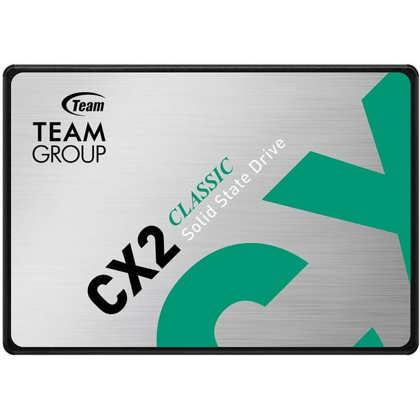 Unidad de Estado Solido SSD 2.5 512GB TEAMGROUP CX2 SATA III 530/470 MB/s plateado TeamGroup T253X6512G0C101