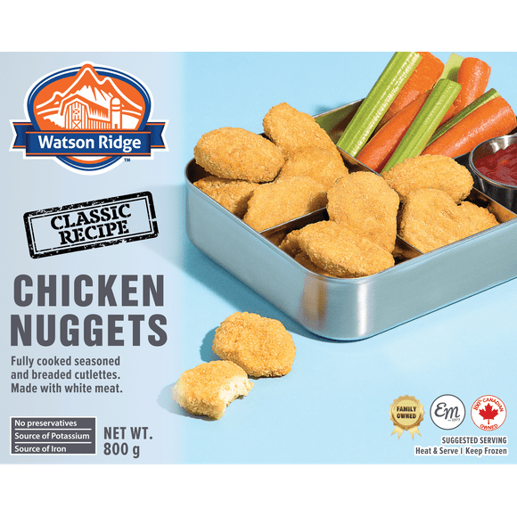Nuggets de poulet Watson Ridge 800 g de nuggets de poulet FC Watson Ridge