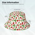thumbnail image 2 of Kll Strawberry Bucket Hat for Women Men Packable Travel Beach Sun Hat Outdoor Rave Accessories Reflective Fisherman Cap, 2 of 6