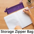 thumbnail image 4 of Bolsa portátil de malla con cremallera, organizador de papelería transparente de gran capacidad, bolsa multifuncional para cosméticos o monedas para viajes de oficina, 4 of 4