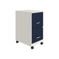thumbnail image 1 of Hirsh Soho Smart File Space Solutions - Vertical filing cabinet - mobile - 2 drawers - metal - navy, pearl white, 1 of 12