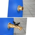 thumbnail image 6 of WADEO Brass Rain Barrel Spigot, Rain Barrel Quarter Turn Ball Valve Spigot with Bulkhead Fitting, 6 of 8