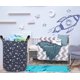 thumbnail image 5 of Cesta de lavandería para niños, cesta plegable de lona, cesta de almacenamiento para niños, para el hogar, oficina, organizador de juguetes, decoración del hogar, 5 of 6