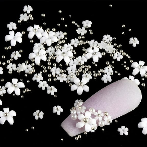 Acrylic Flower Nail Art Decoration Rhinestones Manicure Accessories Nail Design
