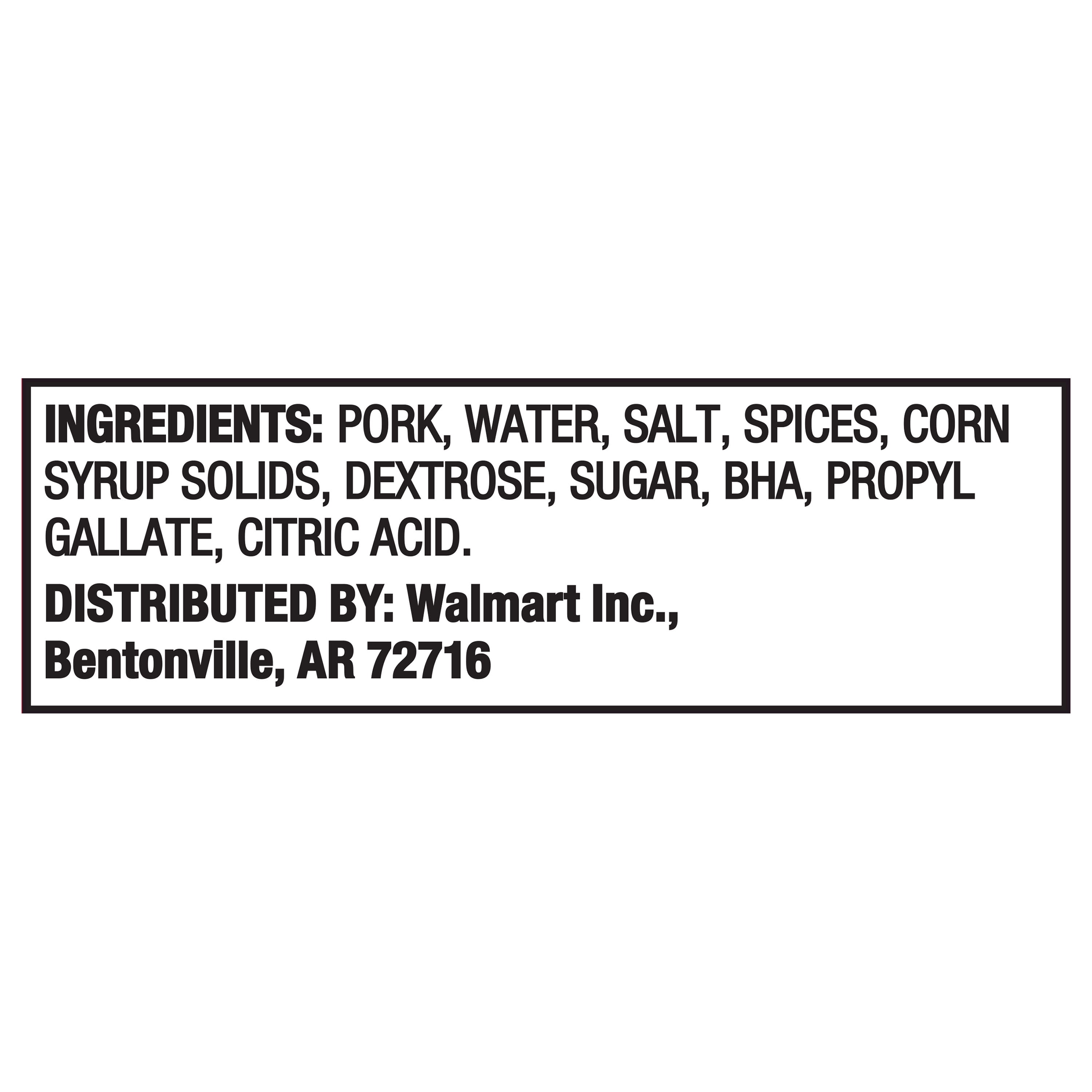 Great Value Fully Cooked Spicy Frozen Pork Sausage Patties, 24.92 oz bag