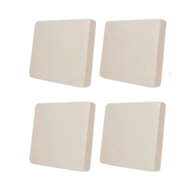 4 Piezas Funda de Cojín para Sofá Elástica Protector de Muebles Decorativa para Sala de Estar Material Seda de Leche Adecuada para Uso en Hogar Oficin Beige
