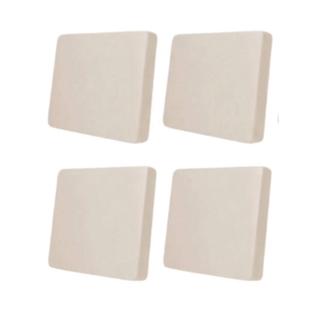 4 Piezas Funda de Cojín para Sofá Elástica Protector de Muebles Decorativa para Sala de Estar Material Seda de Leche Adecuada para Uso en Hogar Oficin Beige