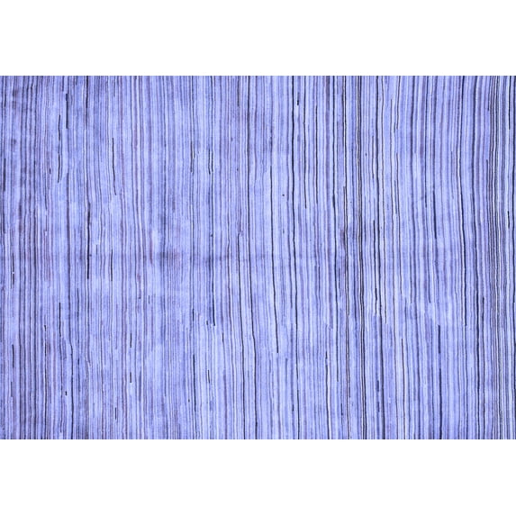 Ahgly Company Machine Washable Indoor Rectangle Oriental Blue Modern Area Rugs, 2' x 5'