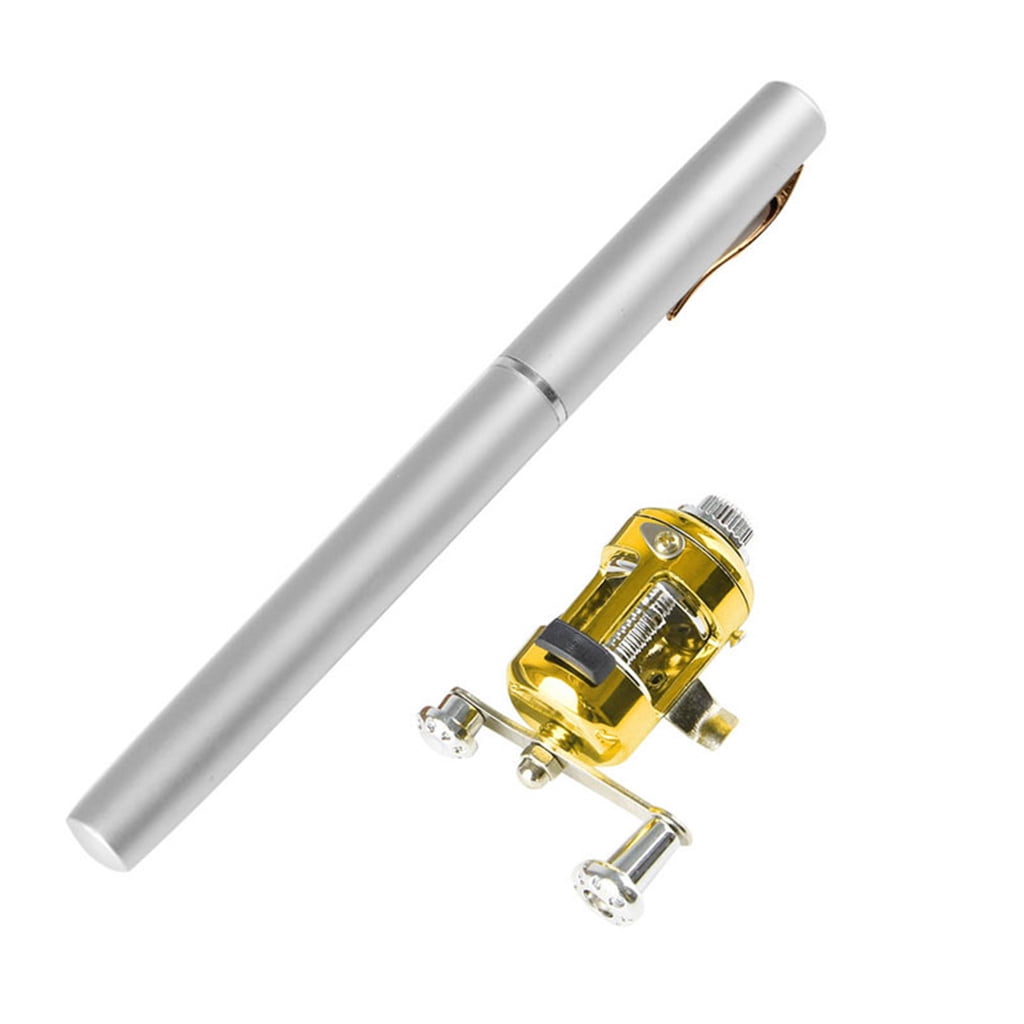 Mini Telescopic Portable Pocket Fish Pen Aluminum Alloy Fishing Rod Pole + Reel - Walmart.com Mini Telescopic Portable Pocket Fish Pen Aluminum Alloy Fishing Rod Pole + Reel - Walmart.com