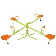 ZENSTYLE Heavy-Duty Seesaw 360 Degree Spinning with Handle Children Birthday Gift EZ Set Garden Play Outdoor for 2-4 Kids Durable