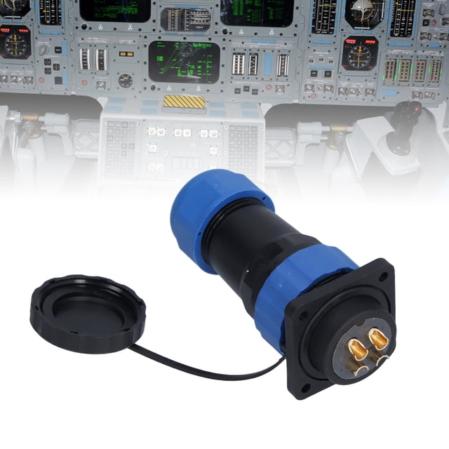 Industrial Plug Socket, Waterproof Connector 4 Holes for Equipment 2 Pin,3 Pin,4 Pin