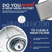 Air Filter Factory Replacement for F50E1075 Honeywell HVAC Aluminum Pre/Post Filters 2-Pack