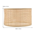 thumbnail image 2 of Shisuyan Rustic Style Lampshade Rattan Weaving Hanging Lamp Cover Lampshade Decor, 2 of 8