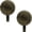 Antique Brass, variant on Haute Decor Attract Magnetic Wreath Hanger (Oil-Rubbed Bronze) - Set of 2 Magnets - for 2 Metal Doors or Surfaces or 1 Single-Pane Glass Door or Window