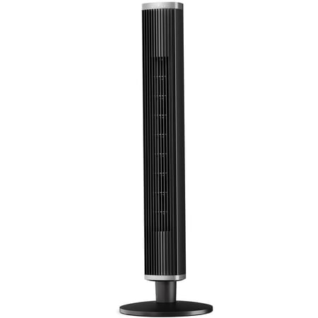 42 Inch Tower Fan for Bedroom,90°Oscillating Tower Fan with Remote Control,LED Display Standing Floor Fan that Blow Cold Air for Indoors with 6 Speeds,4 Modes and 24-Hour Timer - Black