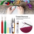 thumbnail image 3 of Embroidery Remover, Thread Ripper Tool Convenient to Carry Plastic and Stainless Steel Handy Handles Thread Remover Seam Ripper Set for Embroidery, 3 of 4