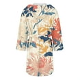 thumbnail image 5 of Jindong Robes en Peluche pour Femmes Robe en Polaire Longue Chaude Peignoir de Bain Veste de Détente Imprimée Robe de Confort Robes pour Femmes, 5 of 5