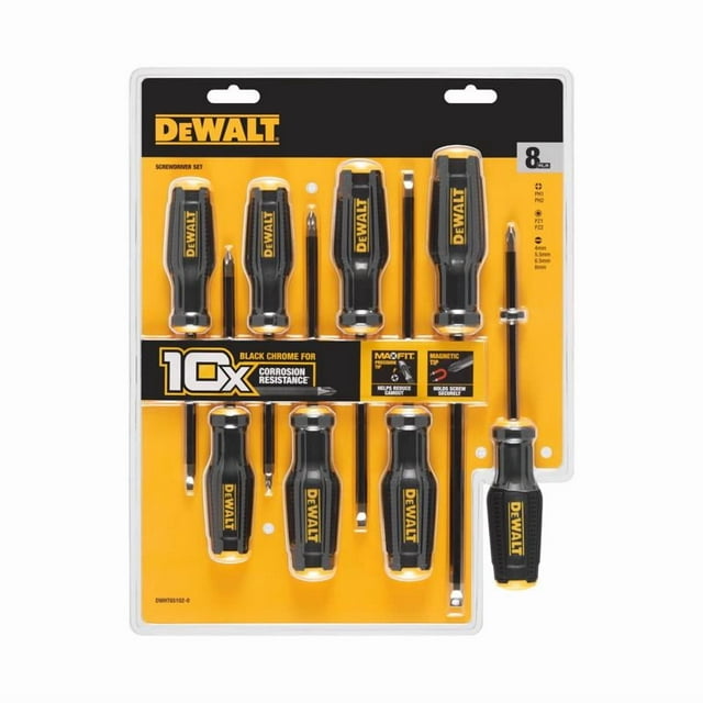 Juego de destornilladores de demolición Dewalt ToughSeries, 8 piezas