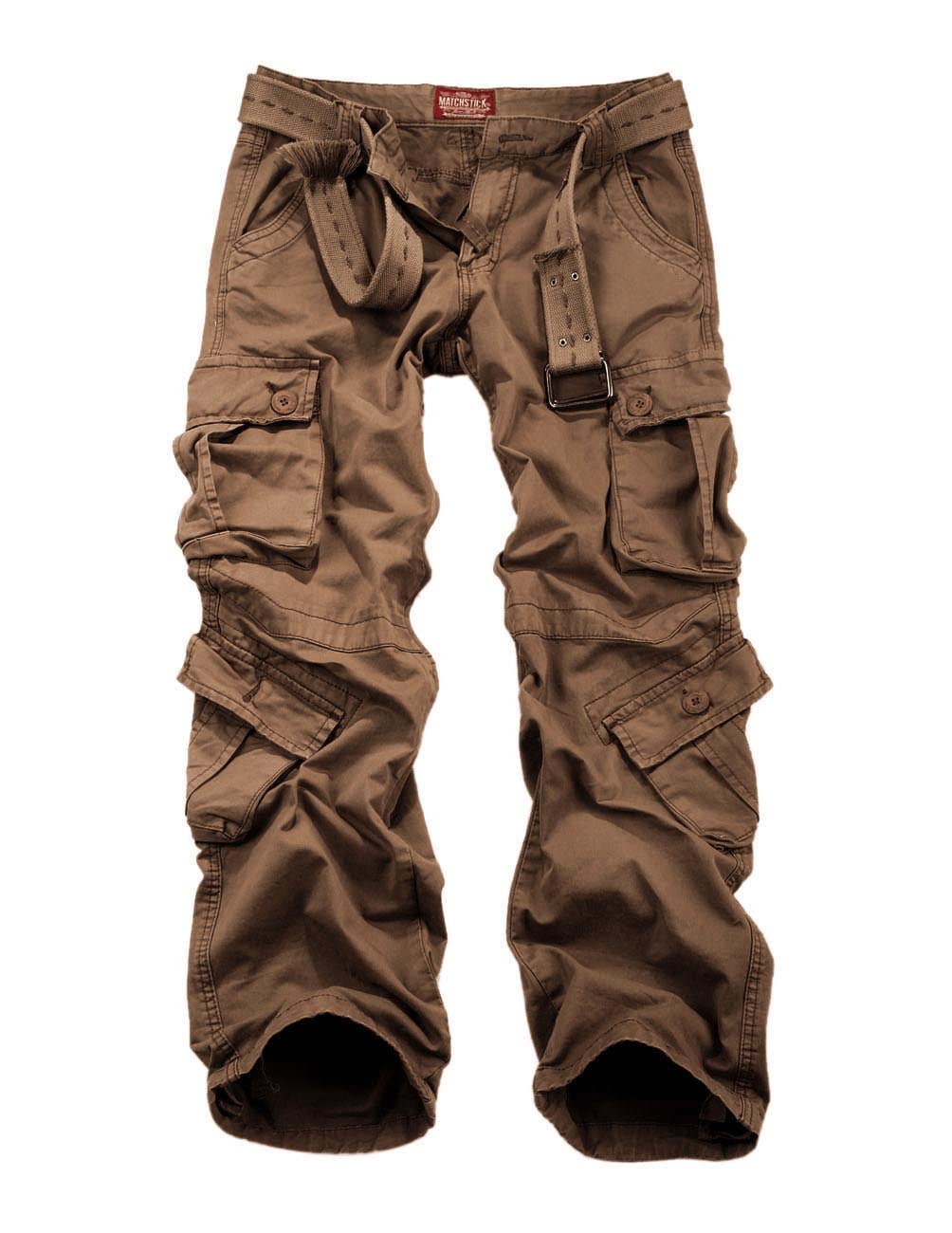 Matchstick Pantalones Cargo para Hombre#3357 