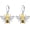 Sliver Bee-1, variant on Bumble Bee Leverback Earrings for Women 925 Sterling Silver Dangle Drop Earrings Jewelry Gifts for Mother Sister