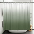 thumbnail image 3 of Lfeey Sage Green Ombre Shower Curtain with 12 Hooks, Bathroom Waterproof Washable Fabric, 72x72 inches, 3 of 5