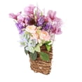thumbnail image 3 of Corona de cesta de lavanda para puerta de entrada, corona Artificial de primavera y verano, adornos colgantes para jardín y granja, 3 of 8