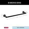 thumbnail image 2 of Delta Tetra Bath 18" Towel Bar Matte Black Finish, 2 of 4