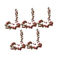 thumbnail image 4 of Guirnalda de rosas artificiales con peonías falsas, guirnalda decorativa colgante de rosas para Rojo, 4 of 8