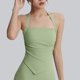 thumbnail image 2 of Mujeres de Color Sólido Cuatro Filas Ajustable Inalámbrico Sujetador Doble Hombro Estilo a Prueba de Choques Yoga Deportes Sujetadores para Mujeres, 2 of 6