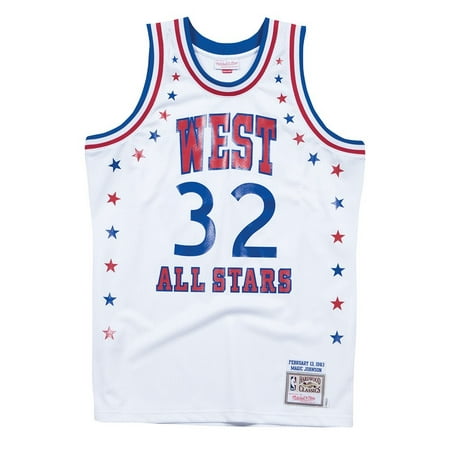 Magic Johnson 1983 NBA All Star West Mitchell & Ness Authentic Red Jersey