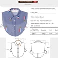 thumbnail image 2 of Camicover Women's Casual Boho Floral Printed Button Down Half Blouse Vintage Fake Collar Dickey, 2 of 3