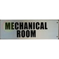 thumbnail image 2 of Mechanical Room Sign -Two-Sided/Double Sided Projecting, Corridor and Hallway Sign (Aluminum, Silver, 4x12 Inch)-The Hallway Line(ref062022), 2 of 5