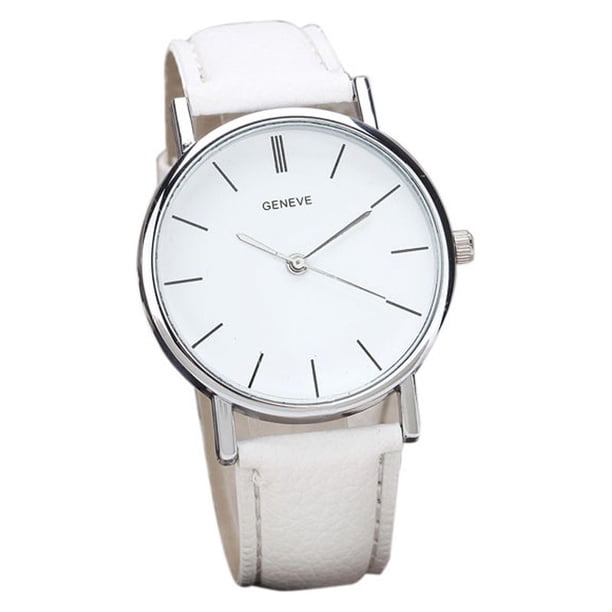 Reloj de cuarzo para mujer, relojes para mujer, nuevo reloj de pulsera de cuarzo analógico de aleación de cuero para mujer, WH el reloj
