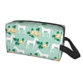 thumbnail image 2 of Goofa Horse And Flower Printed Toiletry Bag with Handle,Large Capacity Travel Makeup Cosmetic Bag for Women, Carry on Airport Airline Compliant Bag, 2 of 9