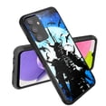 thumbnail image 3 of DALUX MetKase Hybrid Slim Phone Case Cover Compatible with Cricket Wireless Vision Plus (2022) - Blue Crow Warrior, 3 of 3