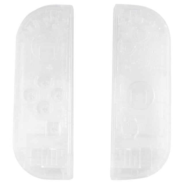 Coque de Boîtier Transparente pour Contrôleur Switch NS, 1 * Boîtier de Remplacement pour Poignée Gauche 1 * Boîtier de Remplacement pour Poignée Droite, Transparent