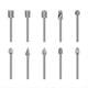 thumbnail image 3 of Brocas para Grabado y Tallado, 20 Piezas, Accesorios para Herramientas Rotativas, Juego de Brocas Rotativas, 3 of 5