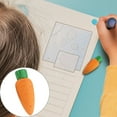 thumbnail image 2 of Cxui Scissors | Carrot Design Eraser Pack - Smooth Traceless Rubber for Art Projects And Professional Use, Creative Fruit Theme for Crafters, Durable Pvc Material, Multi-Purpose, Eraser Orange, 2 of 6