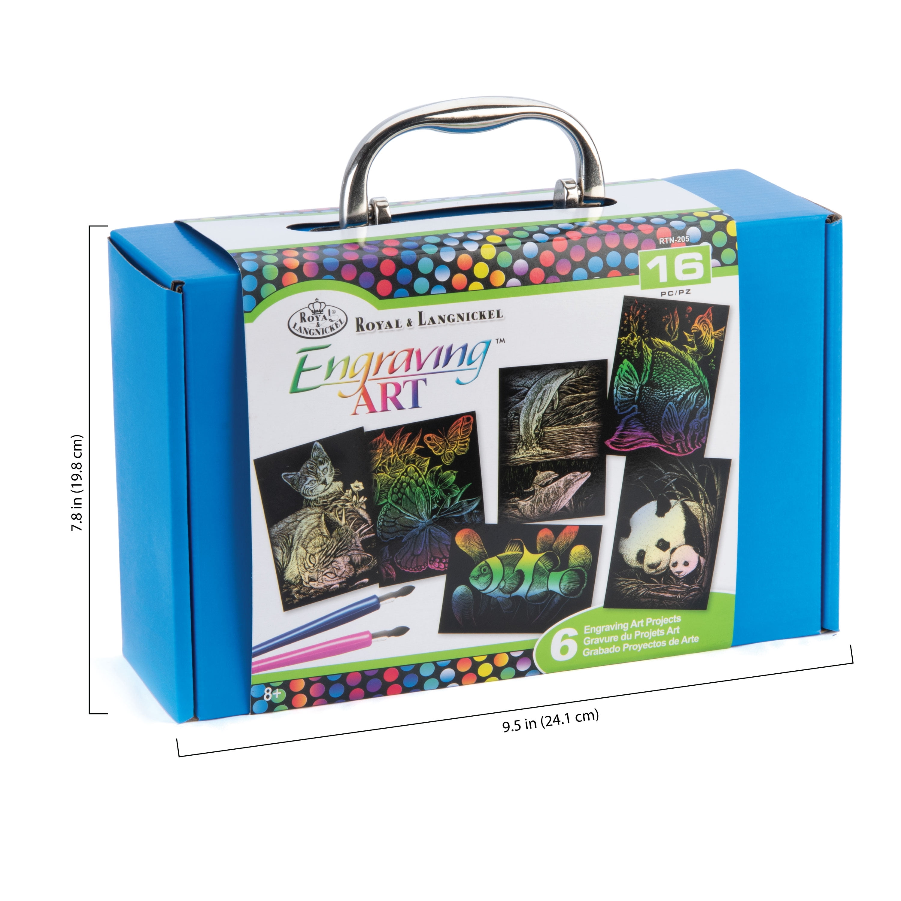 Royal & Langnickel Mini Engraving Art Box Set, 16pc