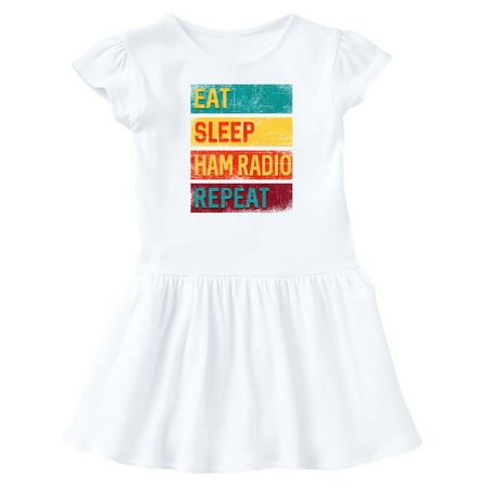 

Inktastic Eat Sleep Ham Radio Repeat Gift Baby Girl Dress
