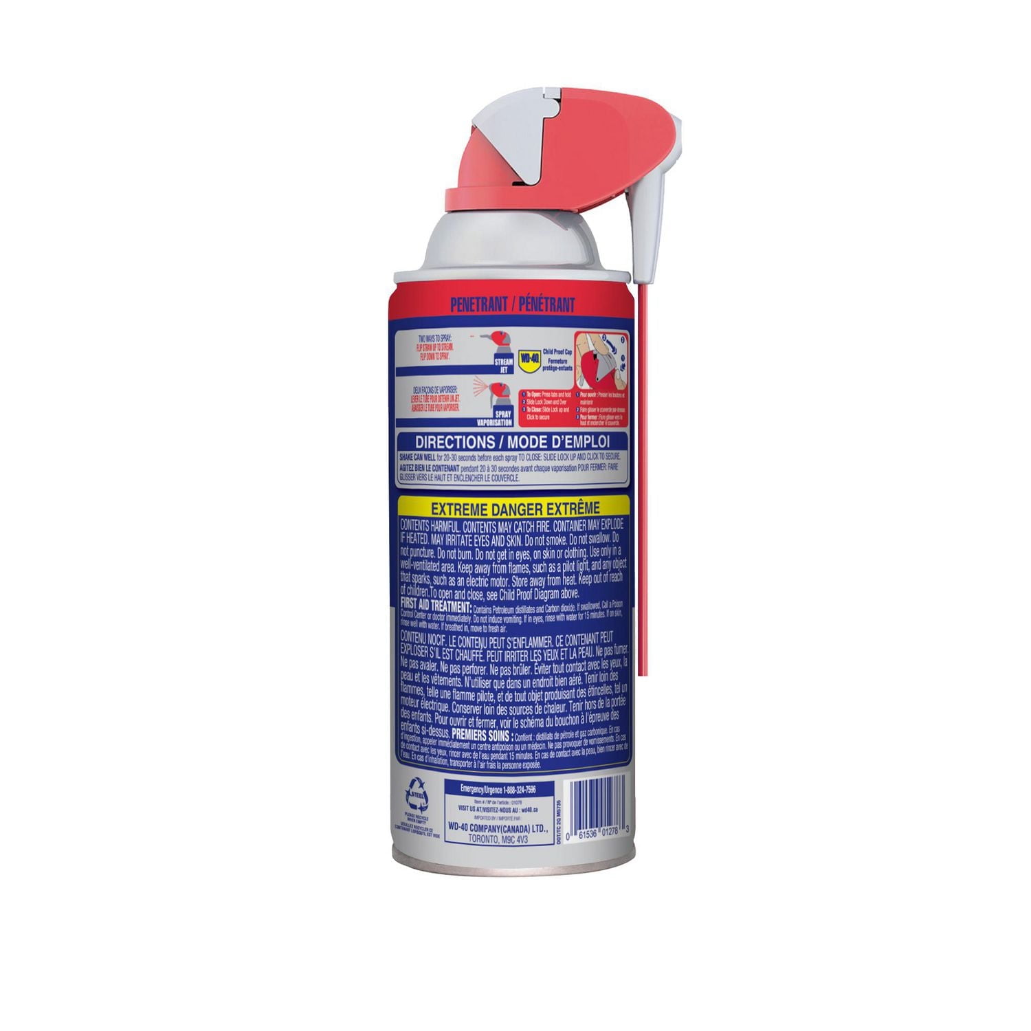 Vaporisateur pénétrant WD-40 antirouille Specialist avec practico-tube permanente 311 gr Pénètre dans les pièces grippées