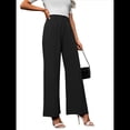 thumbnail image 2 of Pantalones de Trabajo Elásticos de Pierna para Mujer, Pantalones de Vestir de Cintura Alta, Pantalones Casuales de Negocios, Pantalones de Vestir Negro L, 2 of 9