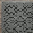 thumbnail image 3 of Loomaknoti Breyleigh Chendler 6' x 9' Grey Trellis Indoor Polypropylene Area Rug, 3 of 9