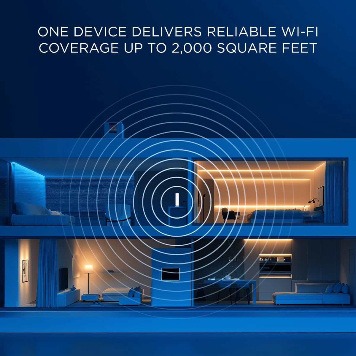 Motorola MNQ1525, WiFi7 BE3600 Router with Easy Mesh, White, single pack